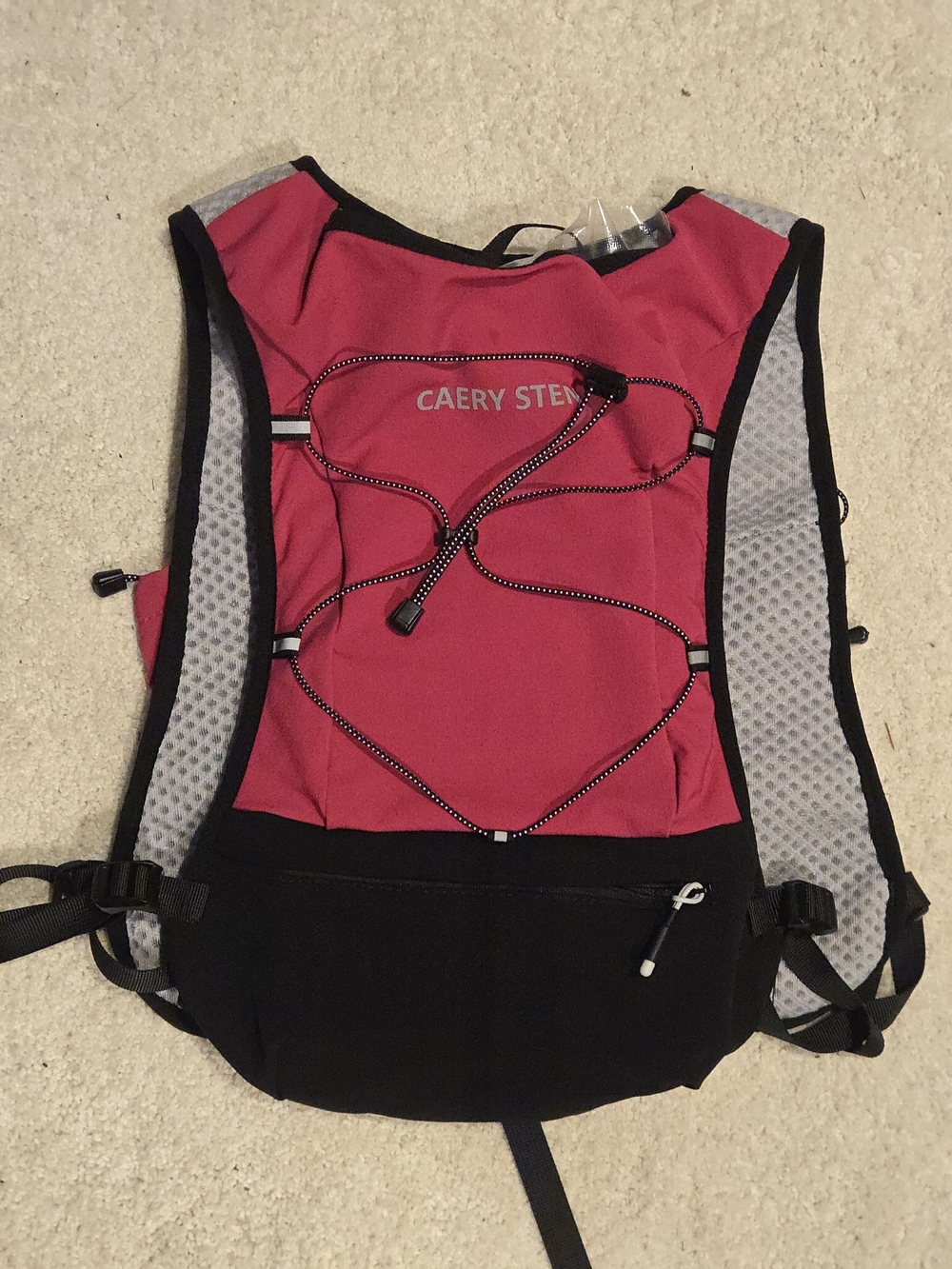 CAERY STEN Lightweight Pink and Black Hydration Pack